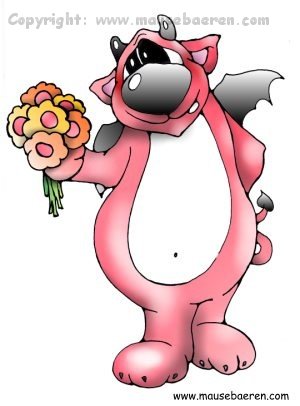 baer-teufel-teufelchen-blumenstrauss-illustration-comic-individuell-cartoons-zeichnungen-mausebaeren