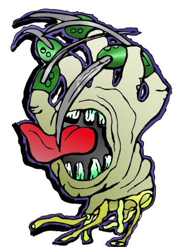 monster hand, handmonster, mausebaeren by Christine Dumbsky Fred Kr�ger, Freddy Kruger hand