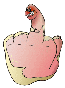 boeser finger, boese finger, b&ouml;ser finger, b&ouml;se finger, wurstfinger, wurst, finger, comics, comicfiguren, kindercomics, kinderkomiks von Christine Dumbsky